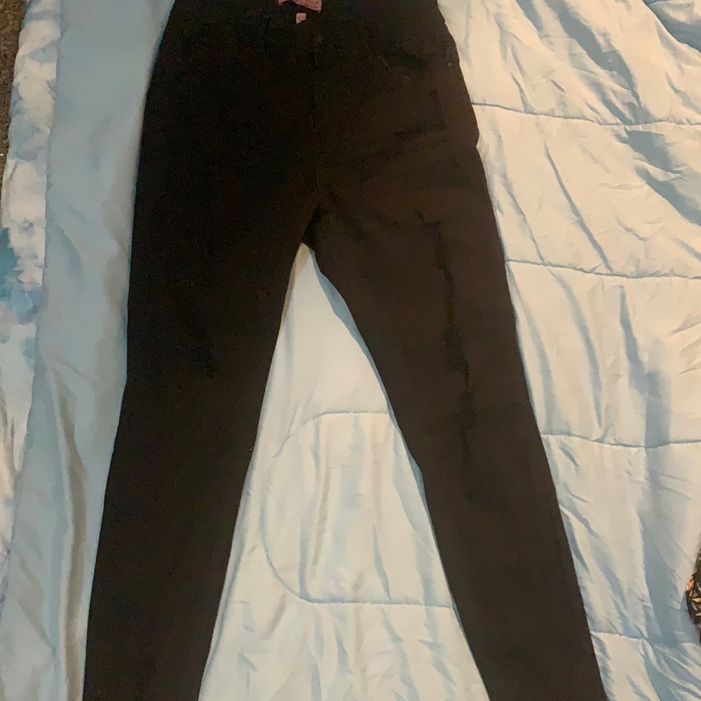 Wax jeans black ripped